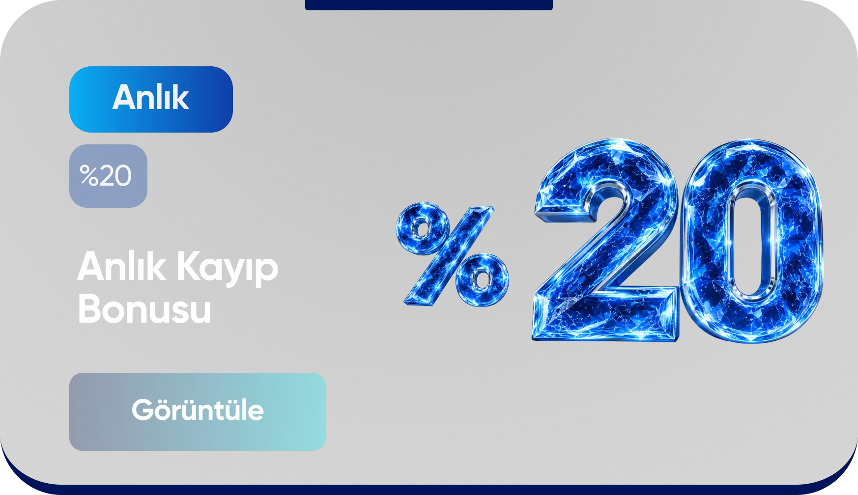 Anlık %20 Limitsiz Kayıp Bonusu